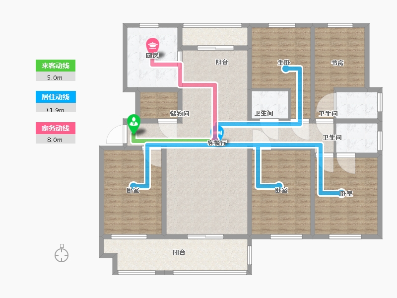 江苏省-镇江市-天怡天颐城·和园-166.00-户型库-动静线