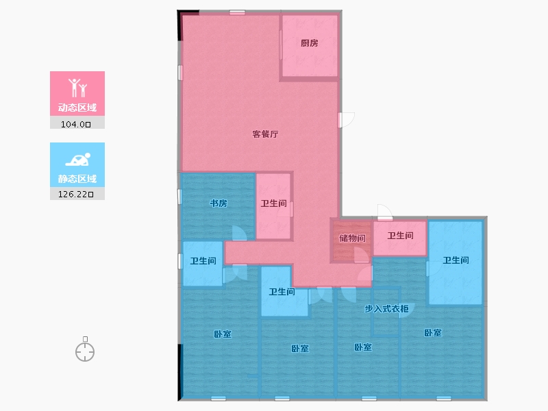 浙江省-杭州市-滨江万潮星汇写字楼-213.16-户型库-动静分区