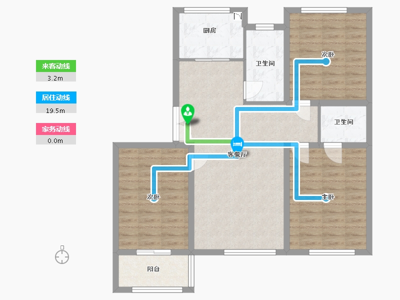 江苏省-盐城市-联益欧景名城-88.00-户型库-动静线