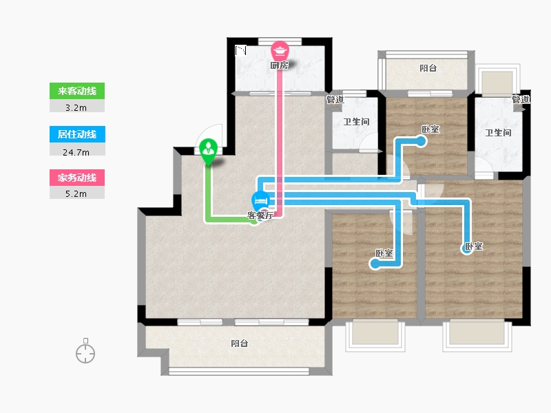 江苏省-苏州市-中锐 ·星未来-93.00-户型库-动静线