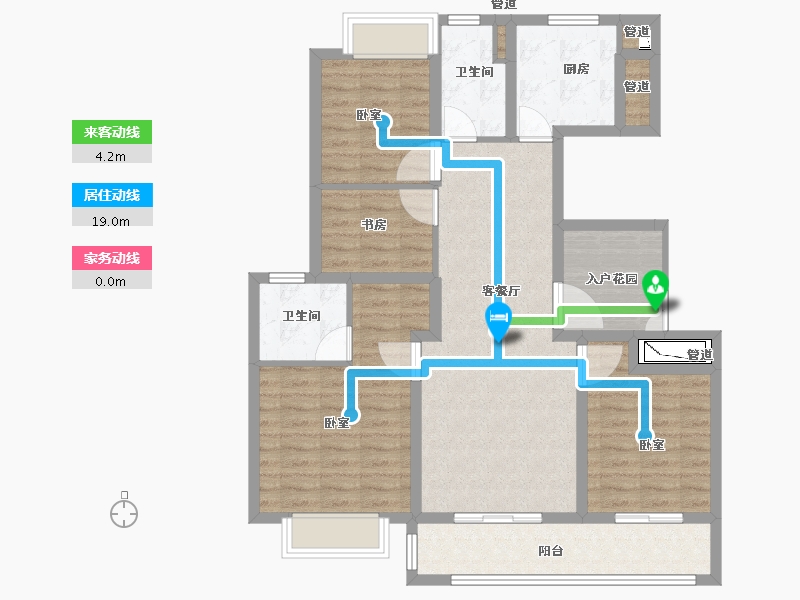 江苏省-无锡市-融创大塘御园-100.00-户型库-动静线