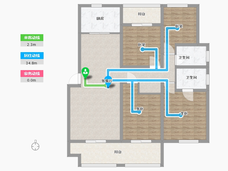 江苏省-镇江市-天怡天颐城·和园-125.31-户型库-动静线