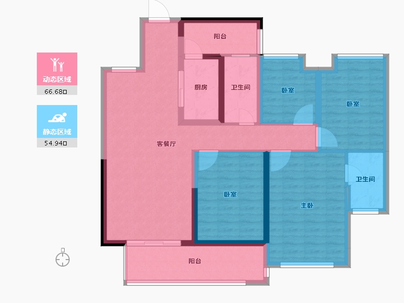 广西壮族自治区-玉林市-云天公园里-108.28-户型库-动静分区