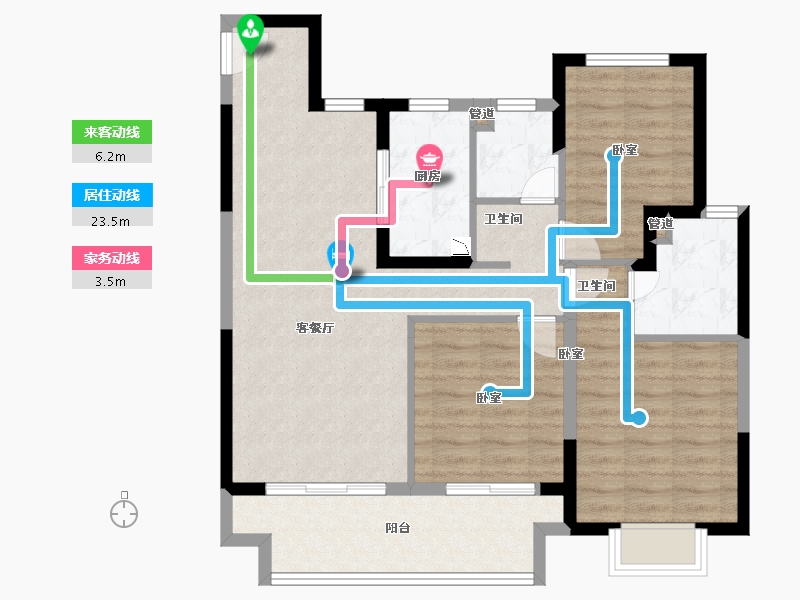 江苏省-苏州市-中锐 ·星未来-87.01-户型库-动静线