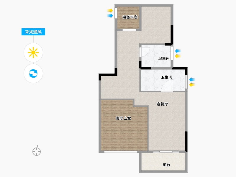 浙江省-杭州市-怀石雅苑·春上雅庐-101.57-户型库-采光通风