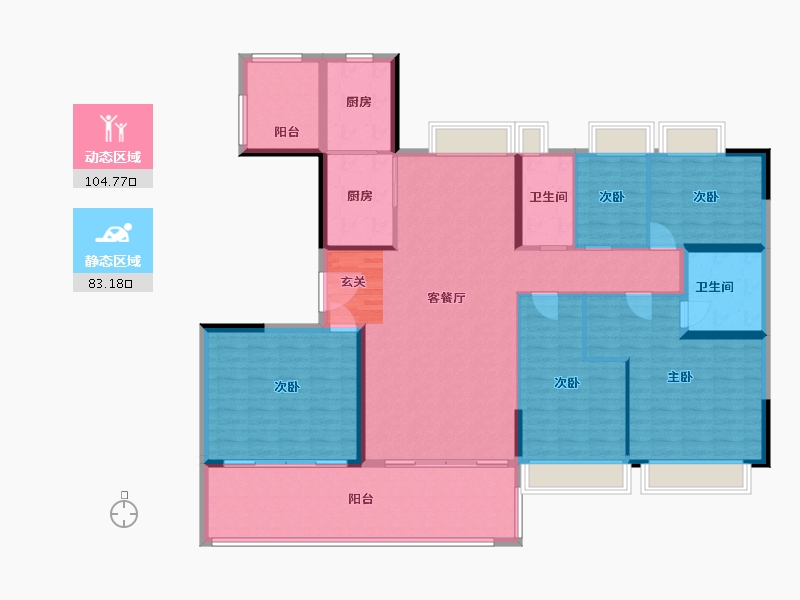 江苏省-盐城市-滨海碧桂园-172.00-户型库-动静分区