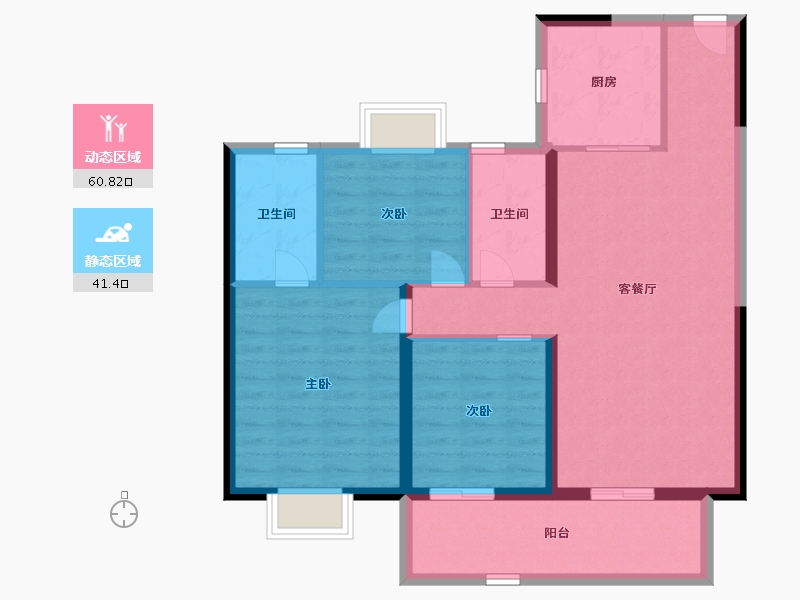 江苏省-南通市-中南江滨悦-92.00-户型库-动静分区