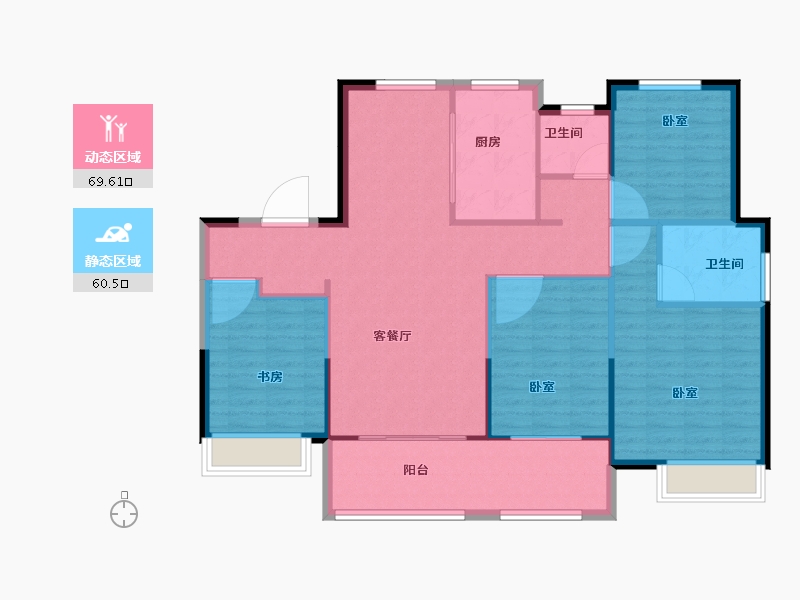 江苏省-泰州市-中南世纪城南大街-120.00-户型库-动静分区