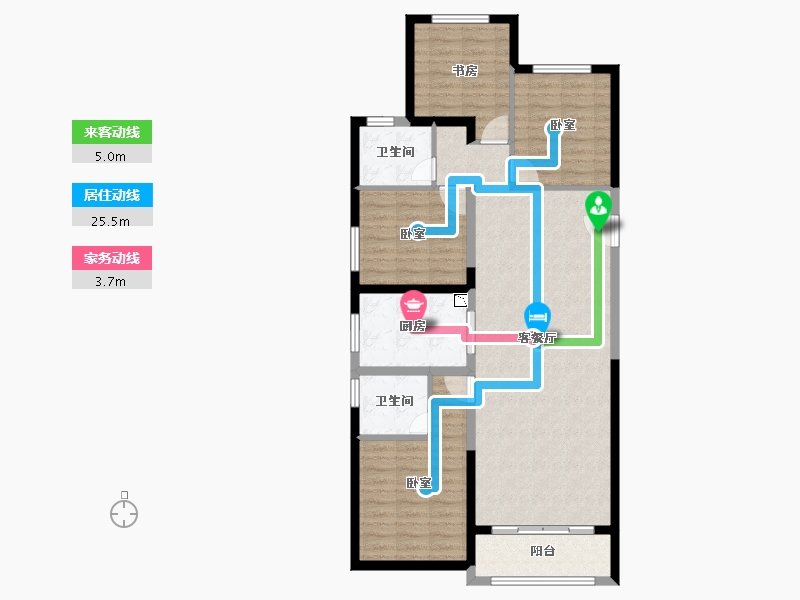 陕西省-西安市-富力开远城-102.82-户型库-动静线