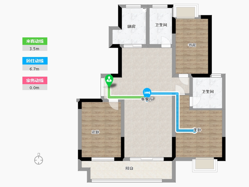 江苏省-盐城市-阳光嘉园-94.00-户型库-动静线