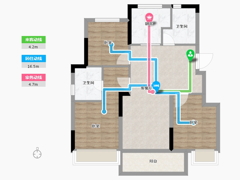 浙江省-杭州市-临栖云府-77.09-户型库-动静线