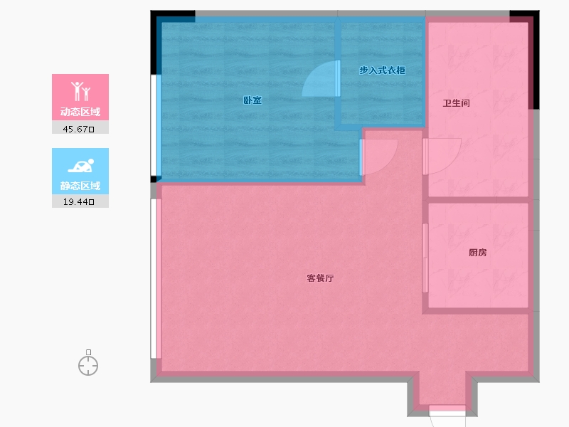 浙江省-杭州市-滨江万潮星汇写字楼-59.37-户型库-动静分区