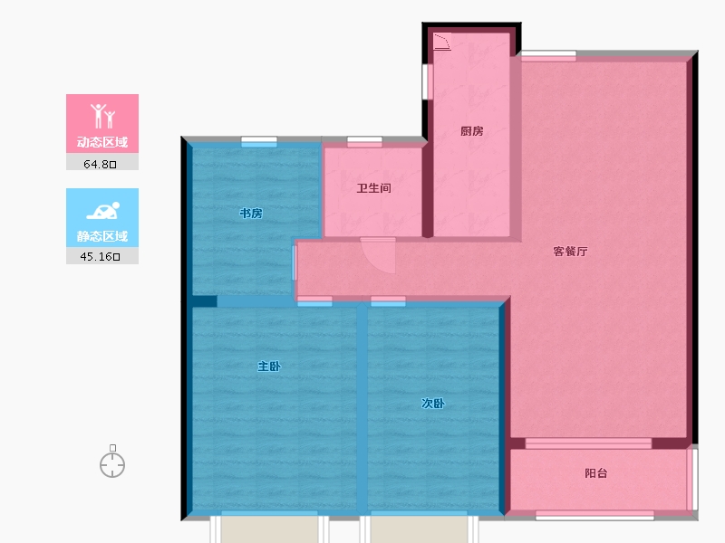 江苏省-盐城市-联益欧景名城-97.99-户型库-动静分区