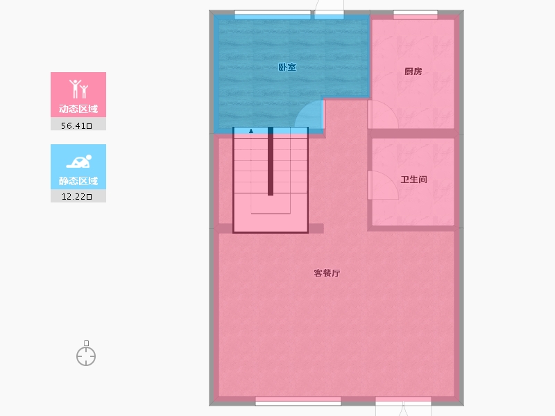 山西省-大同市-紫云华城-62.36-户型库-动静分区