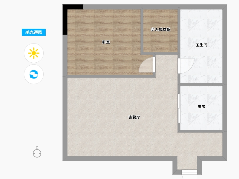 浙江省-杭州市-滨江万潮星汇写字楼-59.01-户型库-采光通风