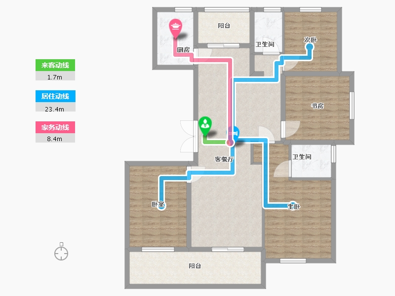 江苏省-镇江市-天怡天颐城·和园-125.41-户型库-动静线