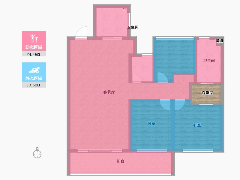 江苏省-苏州市-大象山舍-100.01-户型库-动静分区