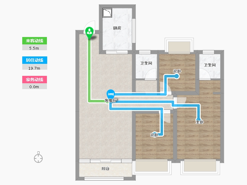 陕西省-安康市-天一城市之光-76.87-户型库-动静线