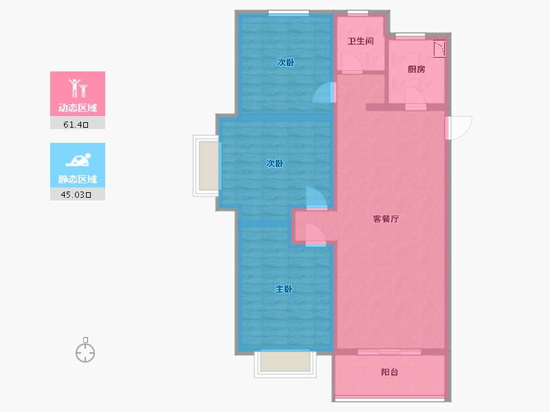 河北省-保定市-王府壹号-95.36-户型库-动静分区