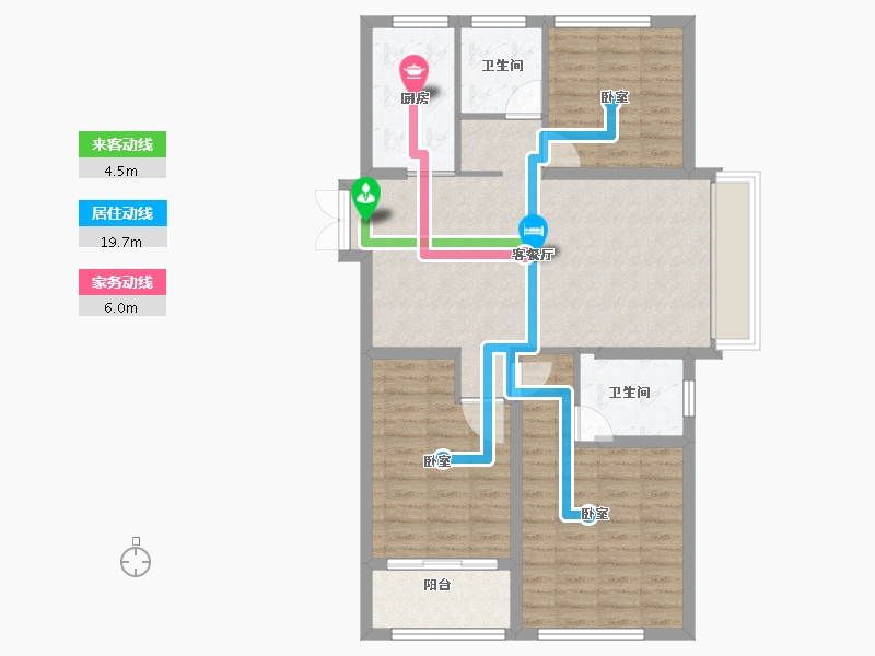 江苏省-扬州市-中远金麟府·状元楼-91.99-户型库-动静线