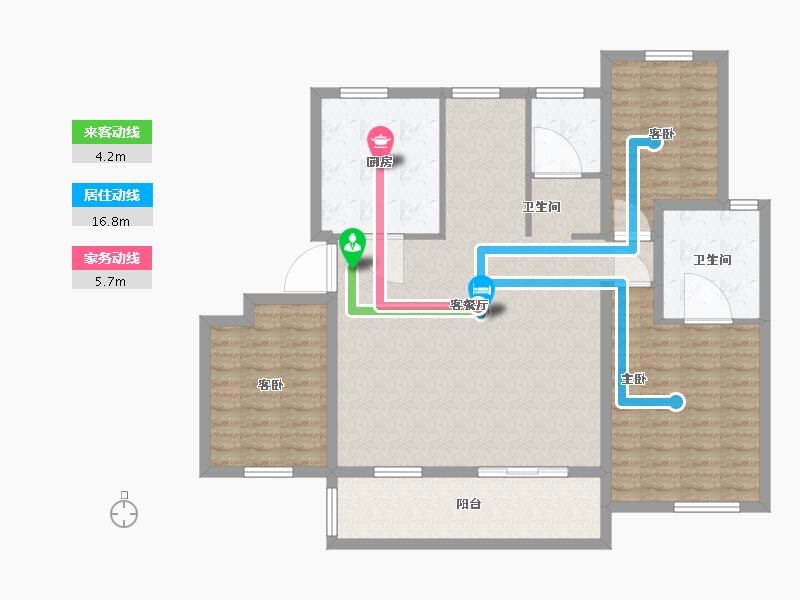 江苏省-镇江市-路劲·港欣城-113.00-户型库-动静线