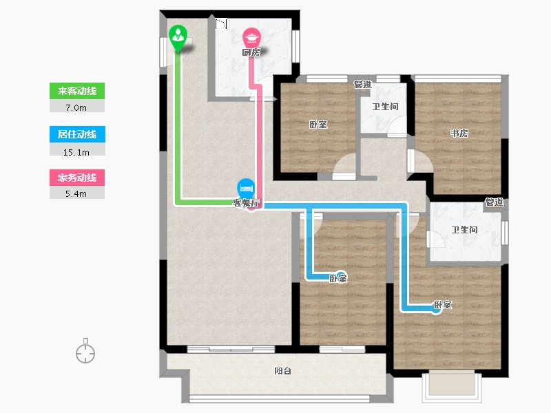 江苏省-苏州市-中旅运河名著-111.01-户型库-动静线