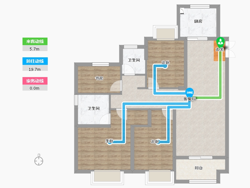 浙江省-台州市-江山一品-95.00-户型库-动静线