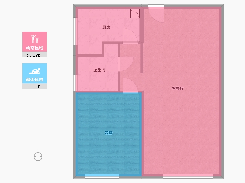 河北省-保定市-荣盛国际中心-66.00-户型库-动静分区