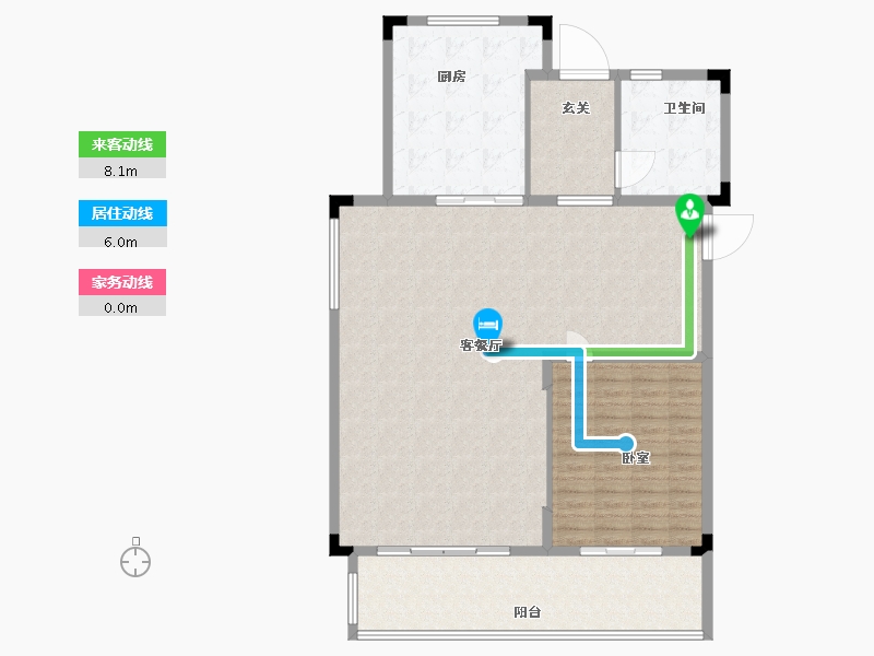 浙江省-杭州市-中天云望-134.00-户型库-动静线