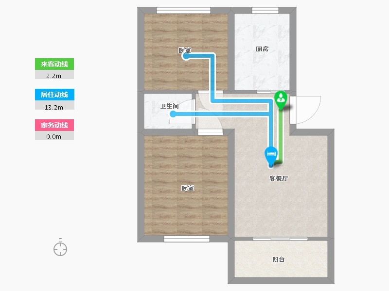 甘肃省-金昌市-天庆 金水湖畔-57.00-户型库-动静线