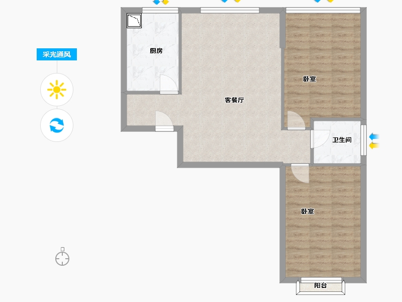 甘肃省-兰州市-新西部兰州印象-77.16-户型库-采光通风