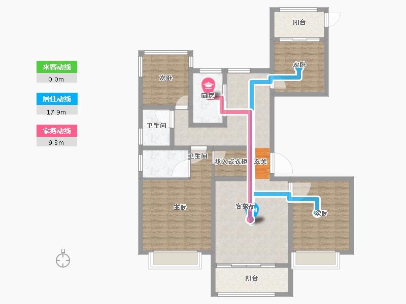 浙江省-台州市-江山一品-112.00-户型库-动静线