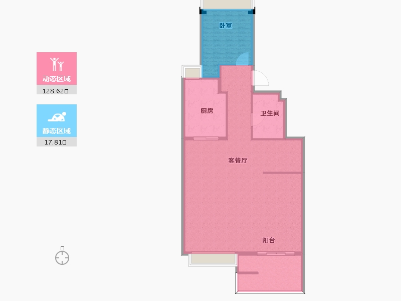 江苏省-扬州市-万科运河湾-136.05-户型库-动静分区