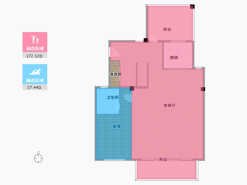 江苏省-扬州市-万科运河湾-196.69-户型库-动静分区