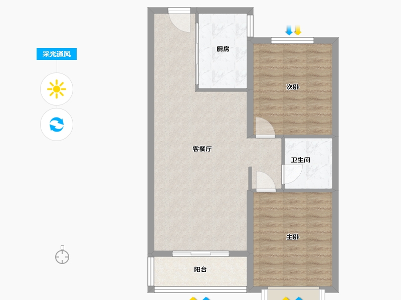 河北省-保定市-王府壹号-73.29-户型库-采光通风