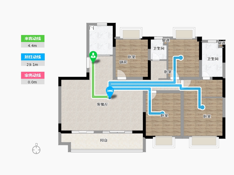 江苏省-苏州市-中旅运河名著-118.01-户型库-动静线