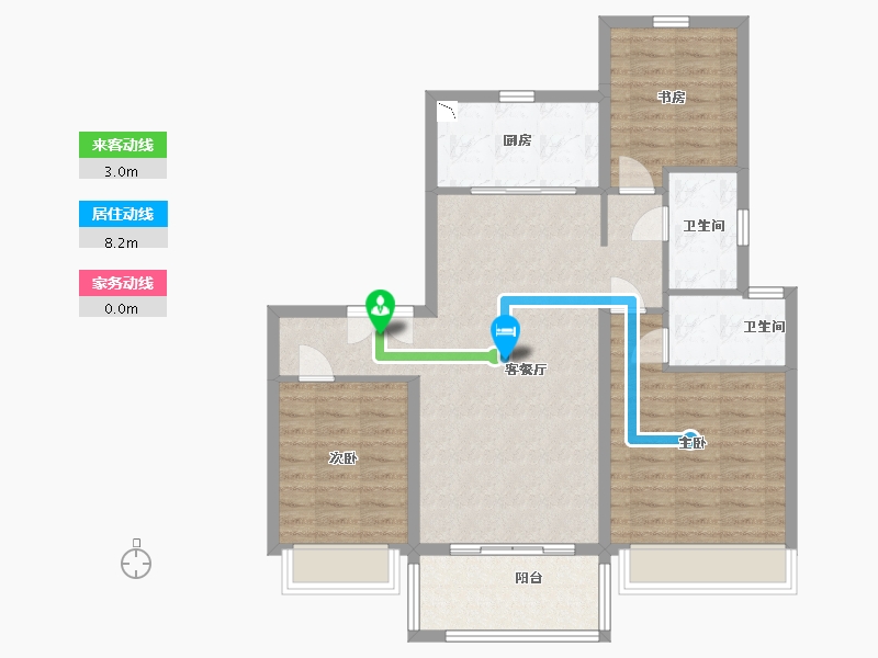 江苏省-盐城市-碧桂园珺悦府-92.00-户型库-动静线