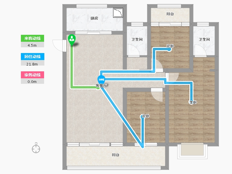 陕西省-安康市-天一城市之光-87.52-户型库-动静线