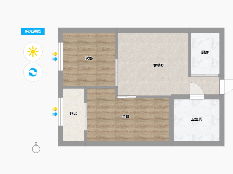 青海省-西宁市-中惠紫金城-41.00-户型库-采光通风