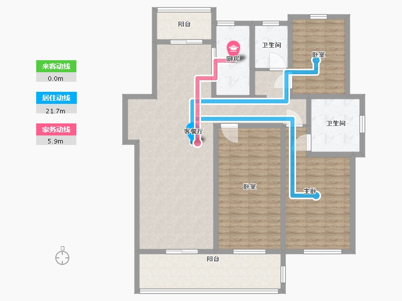 江苏省-镇江市-天怡天颐城·和园-126.78-户型库-动静线