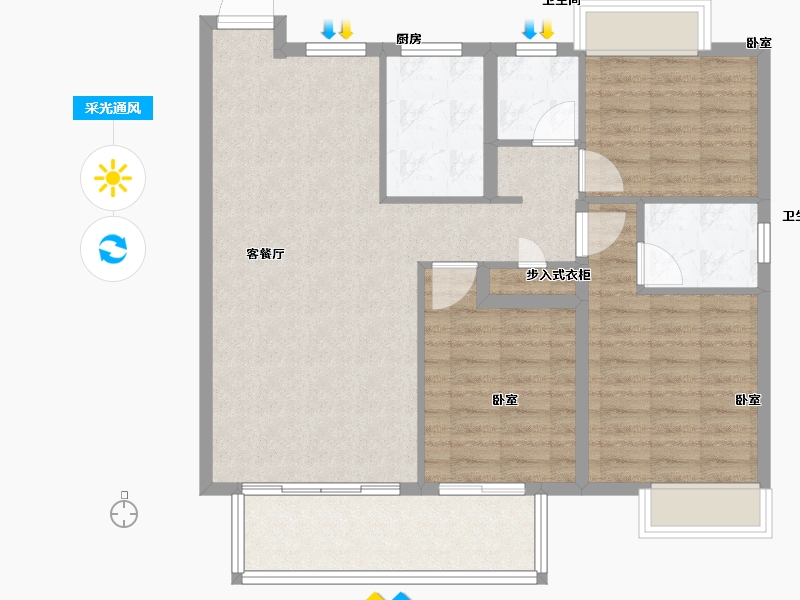 江西省-抚州市-华章三科状元台-93.26-户型库-采光通风