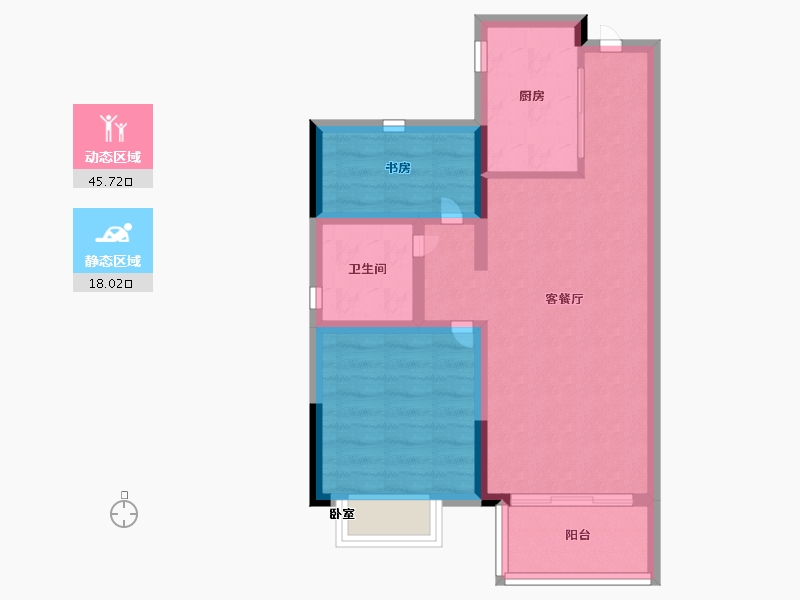 浙江省-宁波市-宋都城投学林新天地-56.00-户型库-动静分区