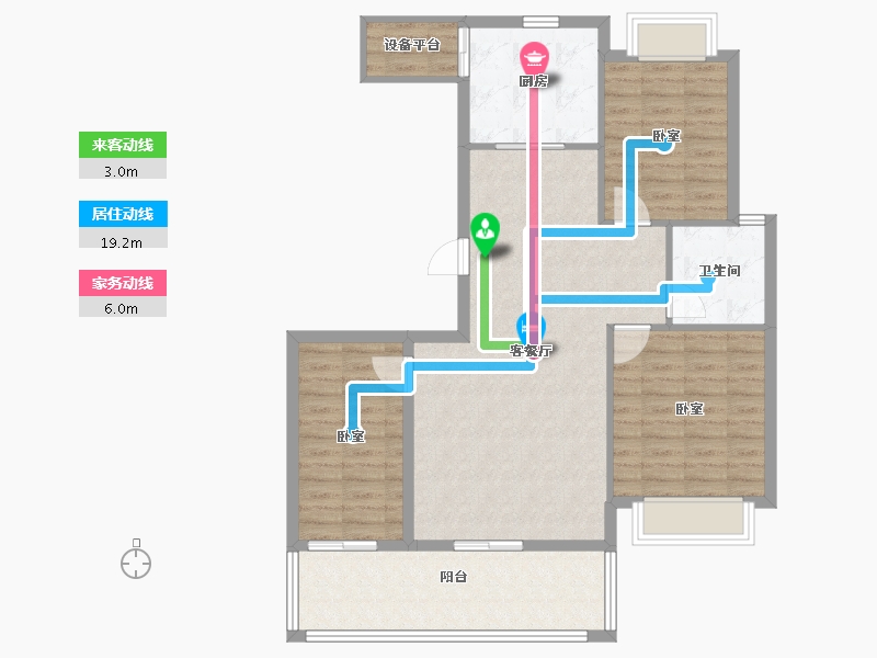 安徽省-亳州市-建投东方名府玖著-98.00-户型库-动静线