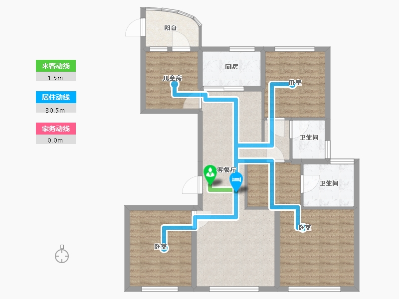 浙江省-温州市-德信爱琴海岸3期上府-98.00-户型库-动静线