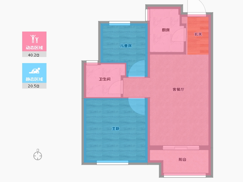 浙江省-台州市-祥生未来悦-54.01-户型库-动静分区