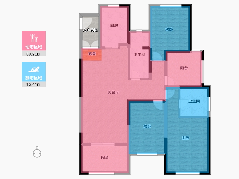 江苏省-常州市-路劲铂隽-110.01-户型库-动静分区