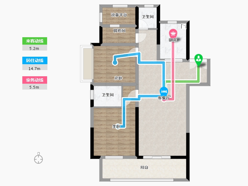 江苏省-盐城市-大丰吾悦广场-96.80-户型库-动静线