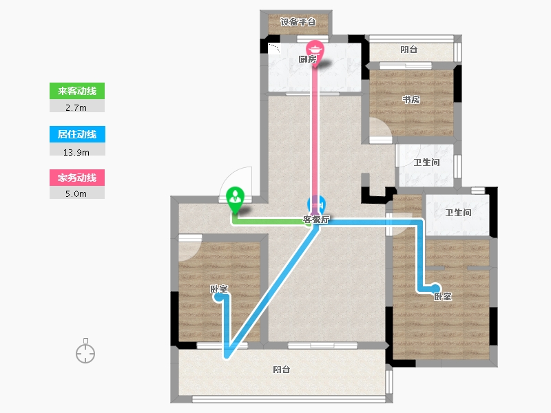 安徽省-合肥市-徽创君泊-92.22-户型库-动静线