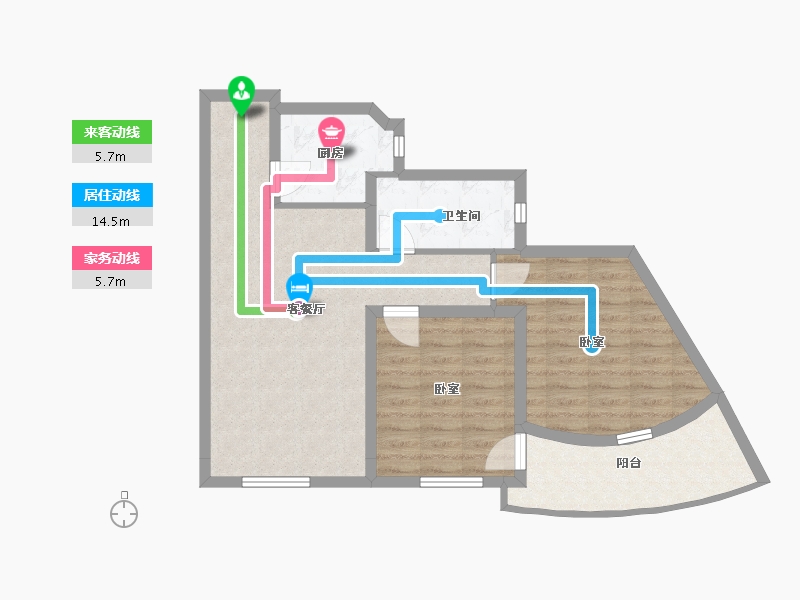 宁夏回族自治区-银川市-太阳城-74.94-户型库-动静线