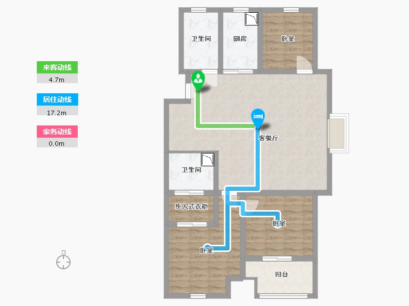 浙江省-嘉兴市-万科桂语东方-94.82-户型库-动静线